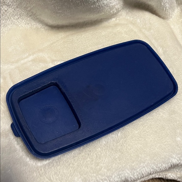 TUPPERWARE 🥣 TALL CLEAR CEREAL KEEPER FOOD STORAGE CONTAINER w/ BLUE LID - Picture 6 of 8